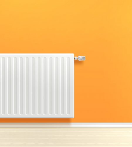 radiator on wall